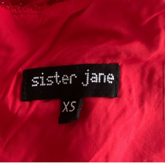 Sister Jane red tweed mini dress new with tag . Size XS - Picture 7 of 12